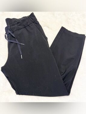 Lululemon On The Fly Pants Black Size 8 Drawstring Pull On Athleisure